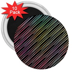 Pattern Abstract Desktop Fabric 3  Magnets (10 Pack)  by Pakrebo