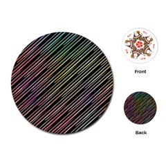 Pattern Abstract Desktop Fabric Playing Cards (round)