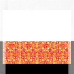 Desktop Pattern Abstract Orange Rectangular Jigsaw Puzzl by Pakrebo