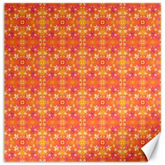 Desktop Pattern Abstract Orange Canvas 20  X 20  by Pakrebo