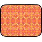 Desktop Pattern Abstract Orange Double Sided Fleece Blanket (Mini)  35 x27  Blanket Back