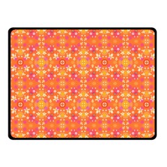 Desktop Pattern Abstract Orange Fleece Blanket (small) by Pakrebo