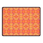 Desktop Pattern Abstract Orange Double Sided Fleece Blanket (Small)  45 x34  Blanket Front