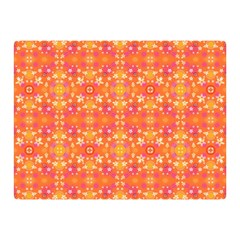 Desktop Pattern Abstract Orange Double Sided Flano Blanket (mini)  by Pakrebo