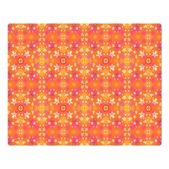 Desktop Pattern Abstract Orange Double Sided Flano Blanket (large)  by Pakrebo