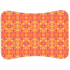 Desktop Pattern Abstract Orange Velour Seat Head Rest Cushion