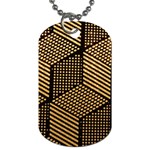 Cubes Light Geometry Shines Dog Tag (One Side) Front