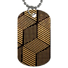 Cubes Light Geometry Shines Dog Tag (two Sides) by Pakrebo