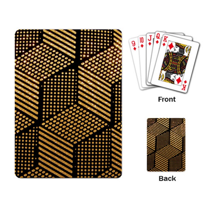 Cubes Light Geometry Shines Playing Cards Single Design