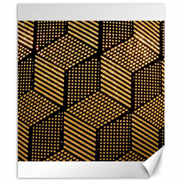 Cubes Light Geometry Shines Canvas 8  x 10 