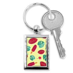 Watermelon Leaves Strawberry Key Chains (rectangle)  by Pakrebo