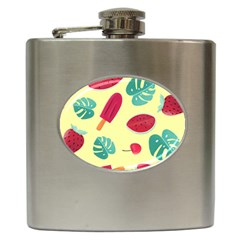 Watermelon Leaves Strawberry Hip Flask (6 Oz) by Pakrebo