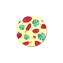 Watermelon Leaves Strawberry Golf Ball Marker (10 Pack) by Pakrebo