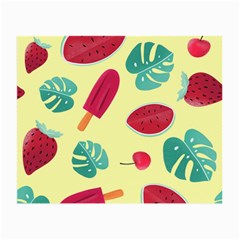 Watermelon Leaves Strawberry Small Glasses Cloth by Pakrebo