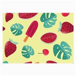 Watermelon Leaves Strawberry Large Glasses Cloth Front