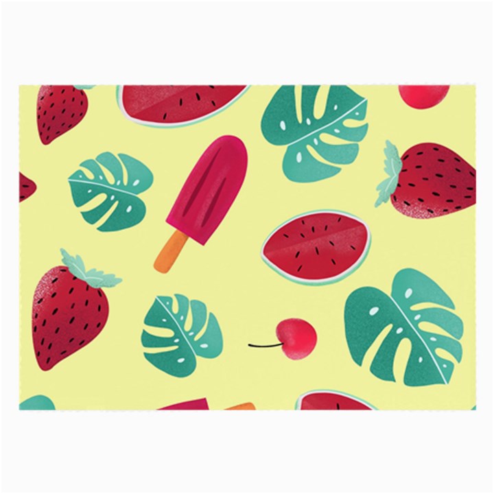 Watermelon Leaves Strawberry Large Glasses Cloth