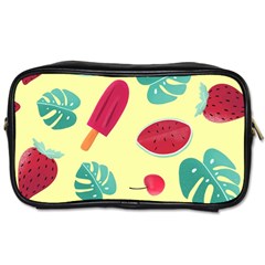 Watermelon Leaves Strawberry Toiletries Bag (two Sides) by Pakrebo