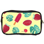 Watermelon Leaves Strawberry Toiletries Bag (Two Sides) Front