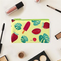 Watermelon Leaves Strawberry Cosmetic Bag (xs) by Pakrebo