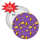 Paper Tissue Wrapping 2.25  Buttons (10 pack)  Front