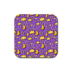 Paper Tissue Wrapping Rubber Coaster (square)  by Pakrebo