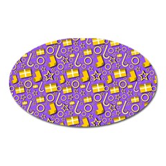 Paper Tissue Wrapping Oval Magnet by Pakrebo