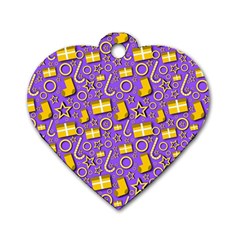 Paper Tissue Wrapping Dog Tag Heart (one Side) by Pakrebo