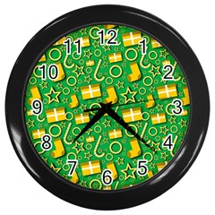 Paper Tissue Wrapping Wall Clock (black) by Pakrebo