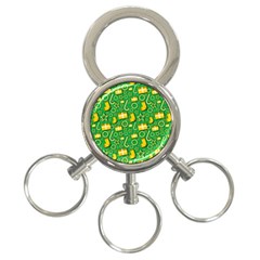 Paper Tissue Wrapping 3-ring Key Chains by Pakrebo