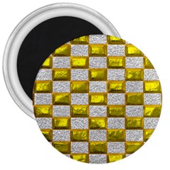 Pattern Desktop Square Wallpaper 3  Magnets by Pakrebo