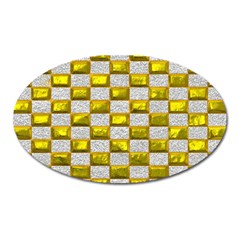 Pattern Desktop Square Wallpaper Oval Magnet by Pakrebo