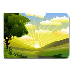 Wallpaper Background Landscape Large Doormat  by Pakrebo