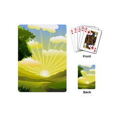 Wallpaper Background Landscape Playing Cards (mini) by Pakrebo