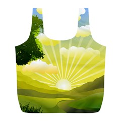 Wallpaper Background Landscape Full Print Recycle Bag (l) by Pakrebo