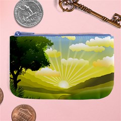 Wallpaper Background Landscape Large Coin Purse by Pakrebo