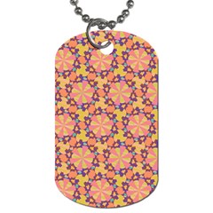 Pattern Decoration Abstract Flower Dog Tag (two Sides) by Pakrebo