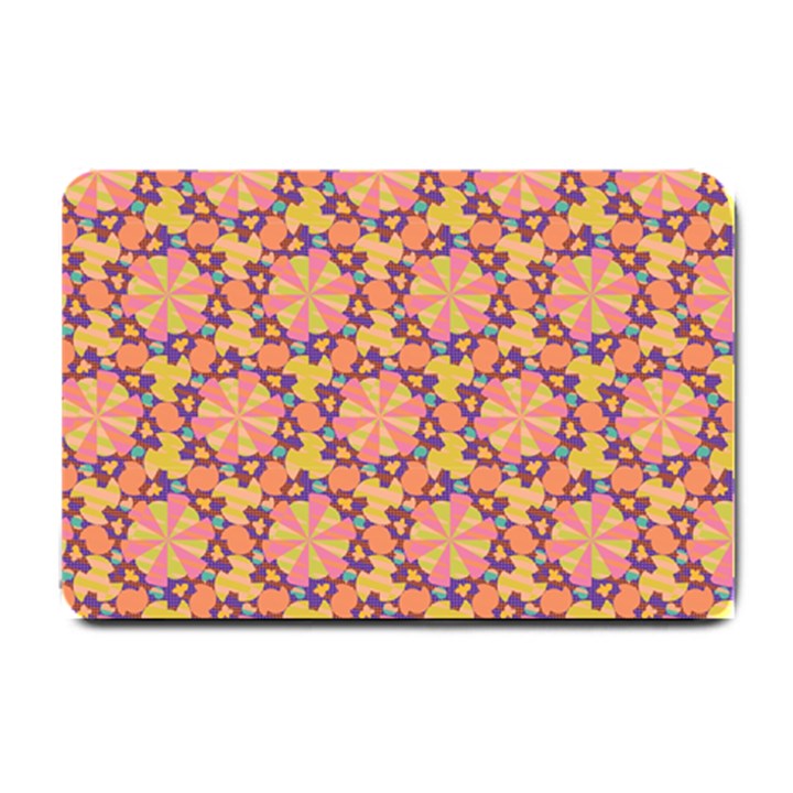 Pattern Decoration Abstract Flower Small Doormat 