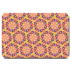 Pattern Decoration Abstract Flower Large Doormat  by Pakrebo