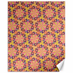 Pattern Decoration Abstract Flower Canvas 11  X 14  by Pakrebo