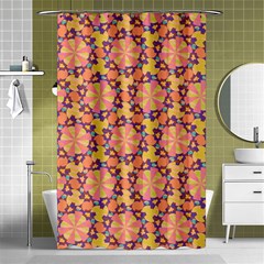 Pattern Decoration Abstract Flower Shower Curtain 48  X 72  (small)  by Pakrebo