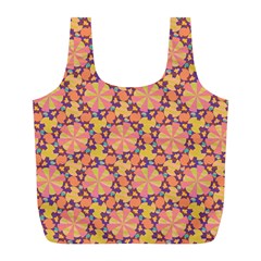 Pattern Decoration Abstract Flower Full Print Recycle Bag (l) by Pakrebo