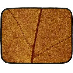 Leaf Fall Foliage Nature Orange Double Sided Fleece Blanket (mini)  by Pakrebo