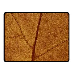 Leaf Fall Foliage Nature Orange Fleece Blanket (small) by Pakrebo