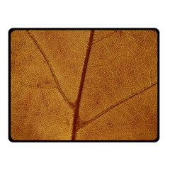 Leaf Fall Foliage Nature Orange Double Sided Fleece Blanket (small)  by Pakrebo