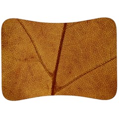 Leaf Fall Foliage Nature Orange Velour Seat Head Rest Cushion by Pakrebo