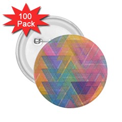 Triangle Pattern Mosaic Shape 2 25  Buttons (100 Pack)  by Pakrebo