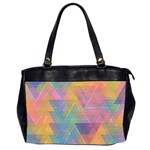 Triangle Pattern Mosaic Shape Oversize Office Handbag (2 Sides) Front