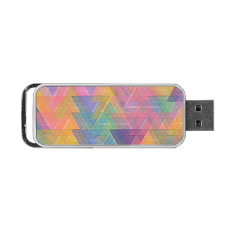 Triangle Pattern Mosaic Shape Portable USB Flash (One Side)