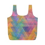 Triangle Pattern Mosaic Shape Full Print Recycle Bag (M) Front