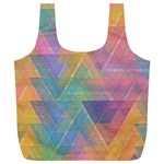 Triangle Pattern Mosaic Shape Full Print Recycle Bag (XL) Front